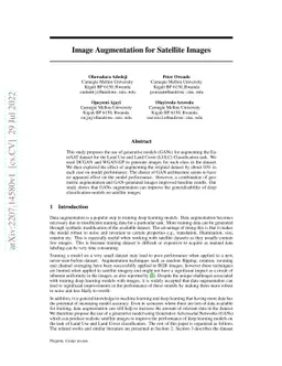 Image Augmentation for Satellite Images