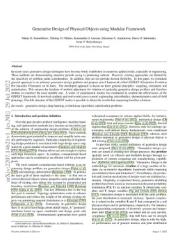 Generative Design of Physical Objects using Modular Framework