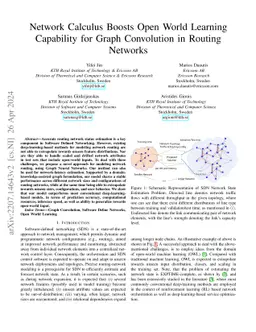 Open World Learning Graph Convolution for Latency Estimation in Routing
  Networks