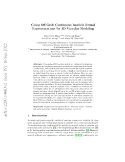Going Off-Grid: Continuous Implicit Neural Representations for 3D
  Vascular Modeling