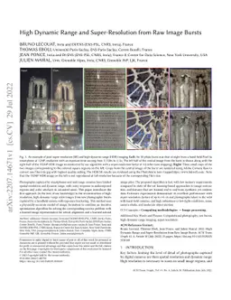 High Dynamic Range and Super-Resolution from Raw Image Bursts