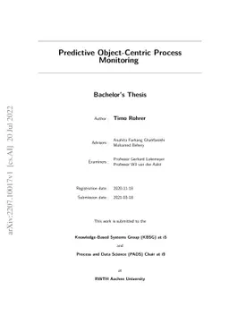 Predictive Object-Centric Process Monitoring