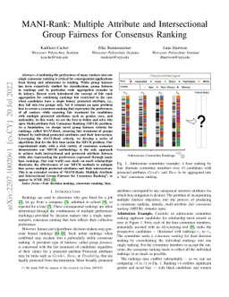 MANI-Rank: Multiple Attribute and Intersectional Group Fairness for
  Consensus Ranking