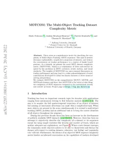 MOTCOM: The Multi-Object Tracking Dataset Complexity Metric