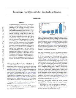 Pretraining a Neural Network before Knowing Its Architecture