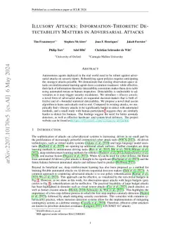 Illusory Attacks: Information-Theoretic Detectability Matters in
  Adversarial Attacks