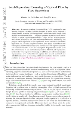 Semi-Supervised Learning of Optical Flow by Flow Supervisor