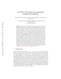 LocVTP: Video-Text Pre-training for Temporal Localization