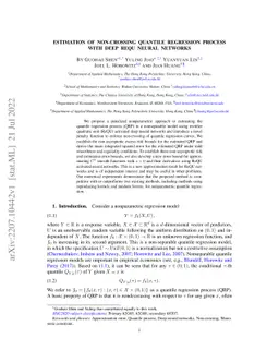 Estimation of Non-Crossing Quantile Regression Process with Deep ReQU
  Neural Networks