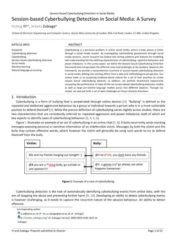 Session-based Cyberbullying Detection in Social Media: A Survey