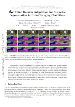 Online Domain Adaptation for Semantic Segmentation in Ever-Changing
  Conditions