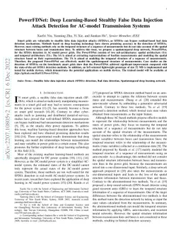 PowerFDNet: Deep Learning-Based Stealthy False Data Injection Attack
  Detection for AC-model Transmission Systems