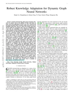 Robust Knowledge Adaptation for Dynamic Graph Neural Networks