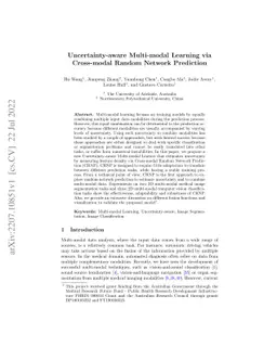 Uncertainty-aware Multi-modal Learning via Cross-modal Random Network
  Prediction