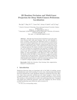 3D Random Occlusion and Multi-Layer Projection for Deep Multi-Camera
  Pedestrian Localization
