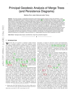 Principal Geodesic Analysis of Merge Trees (and Persistence Diagrams)