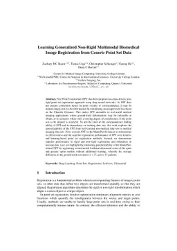 Learning Generalized Non-Rigid Multimodal Biomedical Image Registration
  from Generic Point Set Data