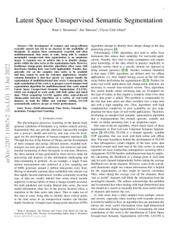 Latent Space Unsupervised Semantic Segmentation