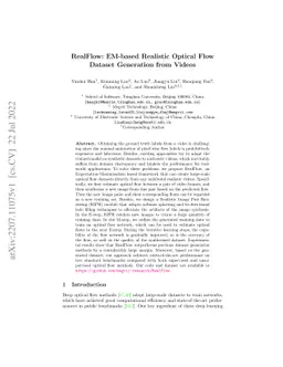 RealFlow: EM-based Realistic Optical Flow Dataset Generation from Videos