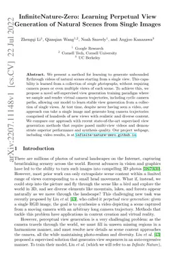 InfiniteNature-Zero: Learning Perpetual View Generation of Natural
  Scenes from Single Images