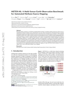 METER-ML: A Multi-Sensor Earth Observation Benchmark for Automated
  Methane Source Mapping