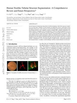 Human Treelike Tubular Structure Segmentation: A Comprehensive Review
  and Future Perspectives