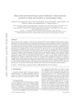 Deep neural network heatmaps capture Alzheimer's disease patterns
  reported in a large meta-analysis of neuroimaging studies