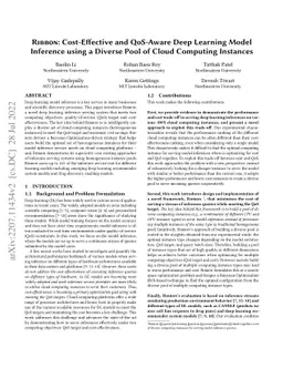 RIBBON: Cost-Effective and QoS-Aware Deep Learning Model Inference using
  a Diverse Pool of Cloud Computing Instances