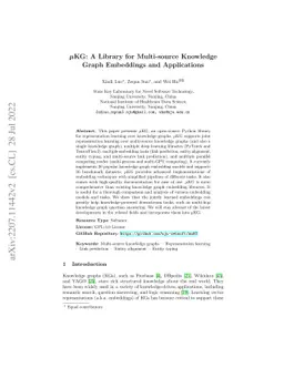 $μ\text{KG}$: A Library for Multi-source Knowledge Graph Embeddings
  and Applications
