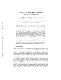 CompNVS: Novel View Synthesis with Scene Completion