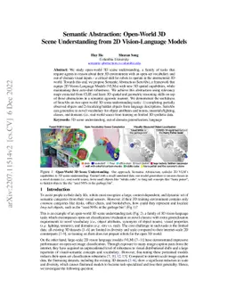 Semantic Abstraction: Open-World 3D Scene Understanding from 2D
  Vision-Language Models