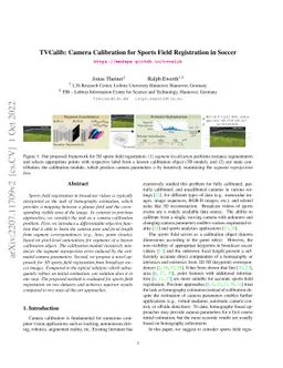 TVCalib: Camera Calibration for Sports Field Registration in Soccer