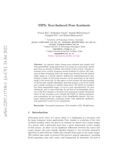 TIPS: Text-Induced Pose Synthesis