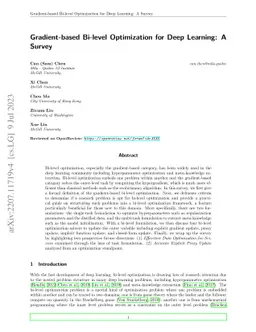 Gradient-based Bi-level Optimization for Deep Learning: A Survey