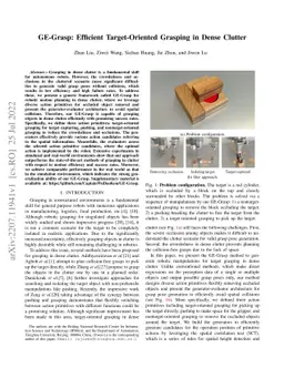 GE-Grasp: Efficient Target-Oriented Grasping in Dense Clutter