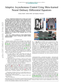 Adaptive Asynchronous Control Using Meta-learned Neural Ordinary
  Differential Equations