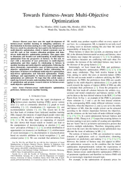 Towards Fairness-Aware Multi-Objective Optimization