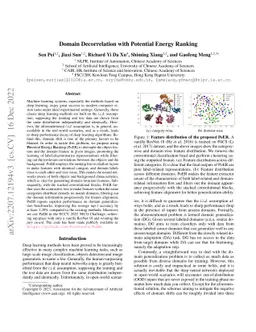 Domain Decorrelation with Potential Energy Ranking