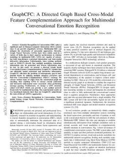 GraphCFC: A Directed Graph Based Cross-Modal Feature Complementation
  Approach for Multimodal Conversational Emotion Recognition