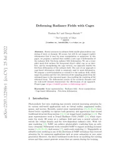 Deforming Radiance Fields with Cages