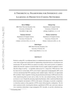 A Theoretical Framework for Inference and Learning in Predictive Coding
  Networks