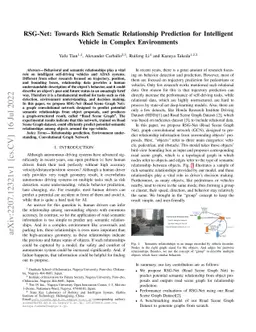RSG-Net: Towards Rich Sematic Relationship Prediction for Intelligent
  Vehicle in Complex Environments
