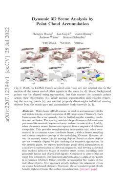 Dynamic 3D Scene Analysis by Point Cloud Accumulation