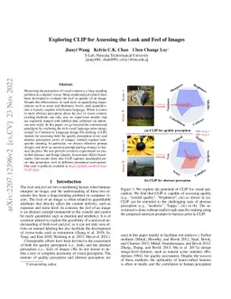 Exploring CLIP for Assessing the Look and Feel of Images