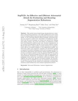 SegPGD: An Effective and Efficient Adversarial Attack for Evaluating and
  Boosting Segmentation Robustness