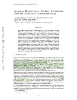 Learning Hierarchical Protein Representations via Complete 3D Graph
  Networks