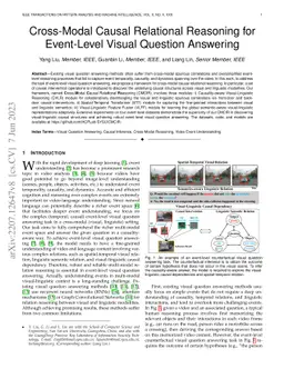 Cross-Modal Causal Relational Reasoning for Event-Level Visual Question
  Answering