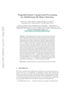 ProposalContrast: Unsupervised Pre-training for LiDAR-based 3D Object
  Detection