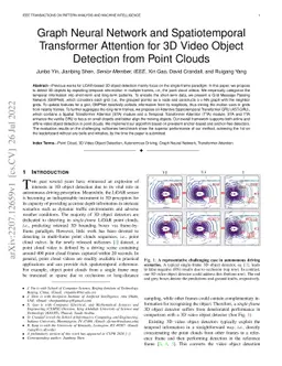 Graph Neural Network and Spatiotemporal Transformer Attention for 3D
  Video Object Detection from Point Clouds