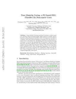 Time Majority Voting, a PC-based EEG Classifier for Non-expert Users
